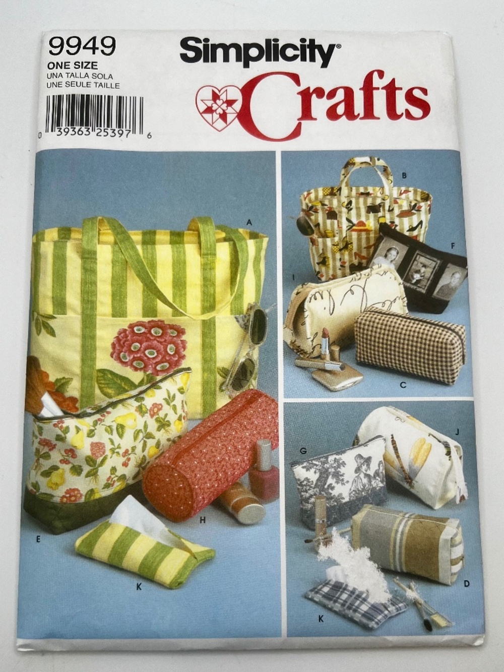 Simplicity Crafts Pattern 9949 Tote and Accessory Bags